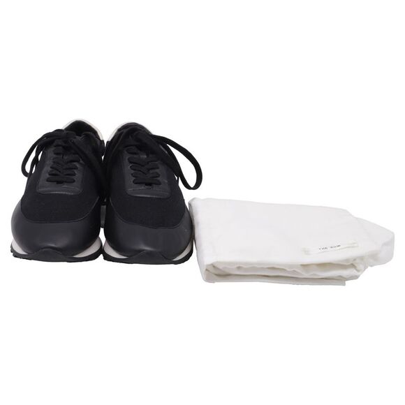 The Row Owen Sneakers in Black Leather - Picture 7 of 10